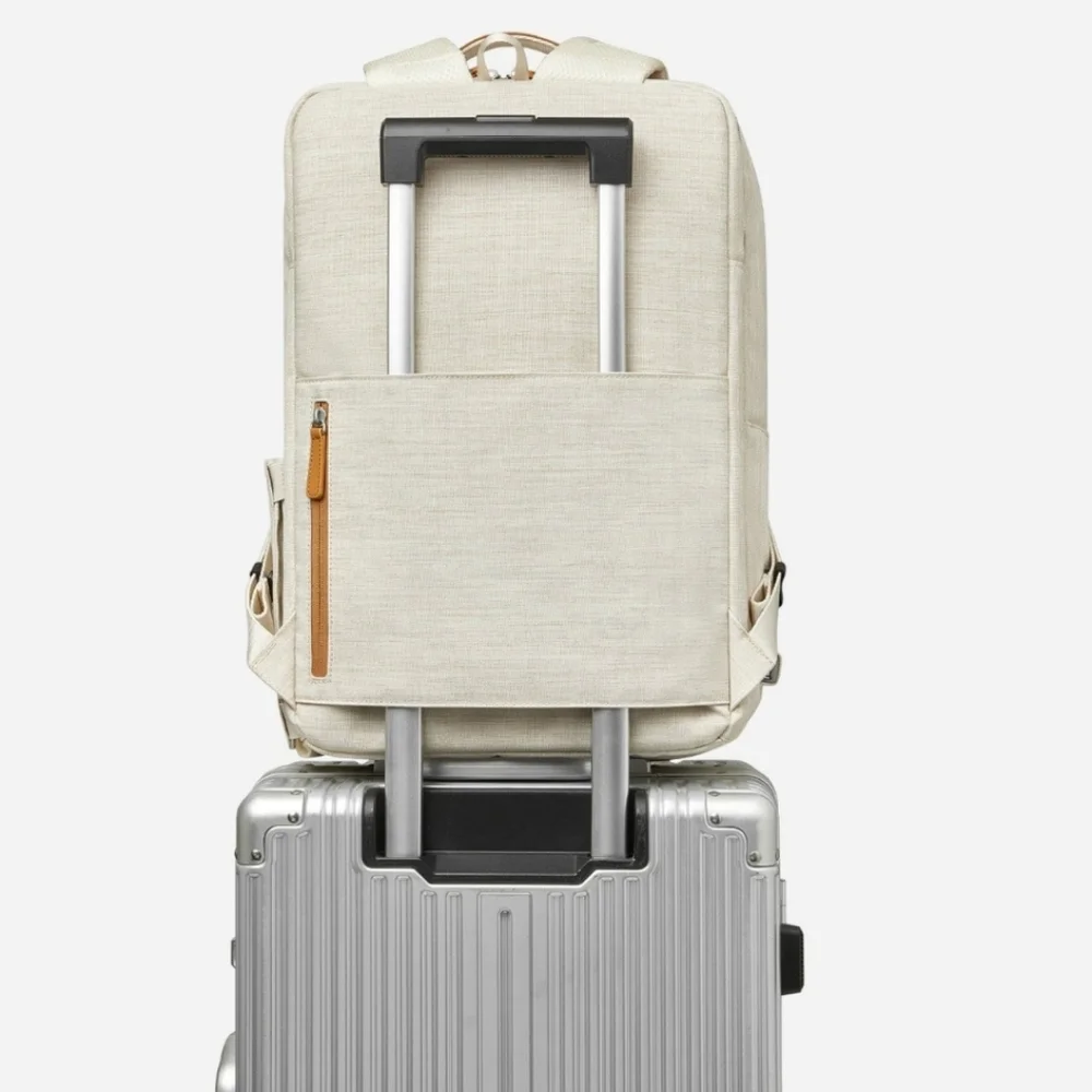 NEW Nordace Siena Pro 17 Backpack- Beige - Picture 4 of 8